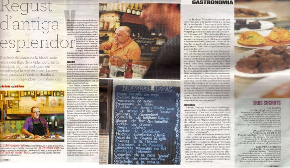 Reportatge de Mar Cortès sobre les tapes, l'atmòsfera i la història del Bar La Plata al diari Ara