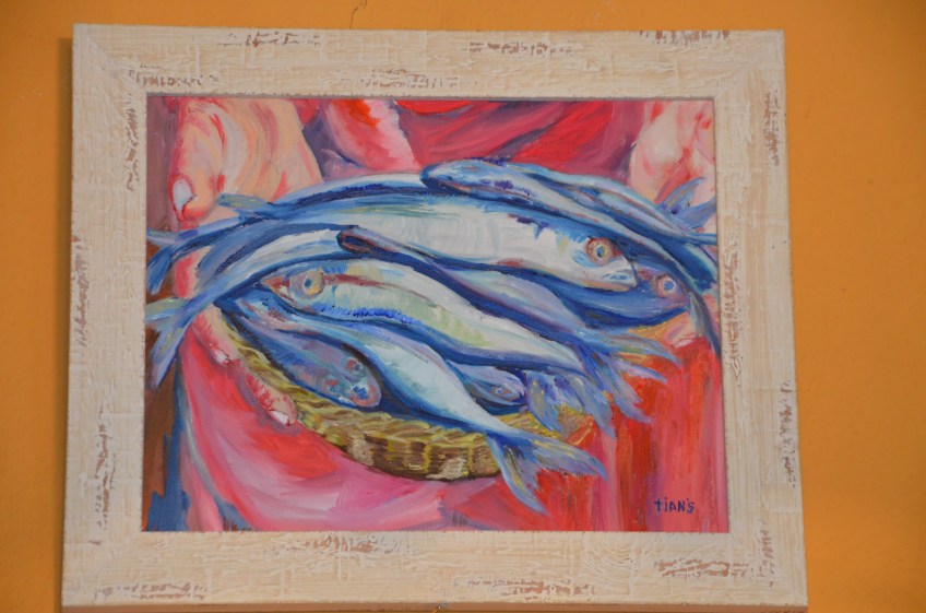 La Plata, barcelona, restaurant, bar, rey de las tapas, food, tavern, arte, painting, watercolor