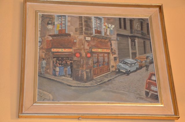 La Plata, barcelona, restaurant, bar, rey de las tapas, food, tavern, arte, painting, watercolor