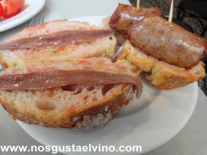 La tapas del Bar La Plata en La Plata en Nosgustaelvino.com.