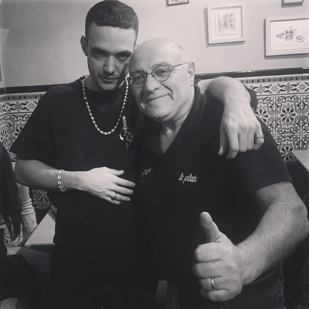 C. Tangana, con Pepe, el alma de La Plata.